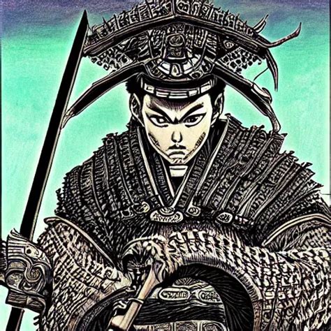 Samurai By Kentaro Miura Psychedelic Stable Diffusion OpenArt