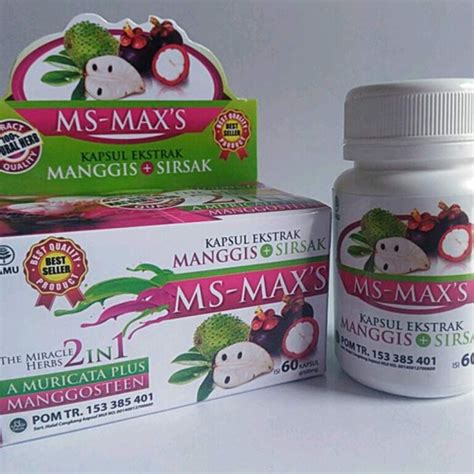 Jual Ms Max Darusyifa Acemax Kapsul Ekstrak Kulit Manggis Sirsak