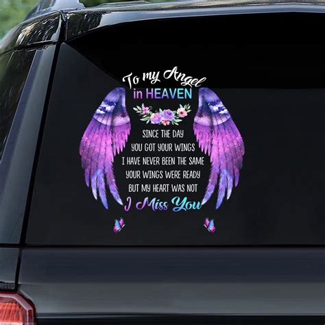 To My Angel In Heaven Memorial Sticker Woohops