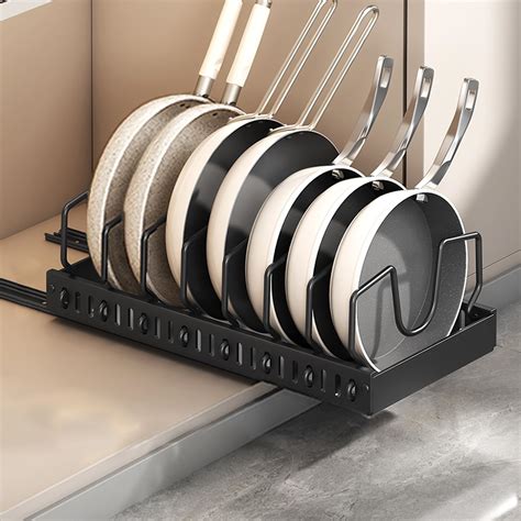 Amazon Pots And Pans Organizer For Under Cabinet Pull Out Cabinet