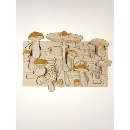 Stuka Puka Puzzle En Bois Les Champignons