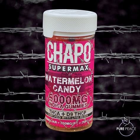 Chapo Extrax 200mg 25ct Thca Gummies Watermelon Candy Indica Pure