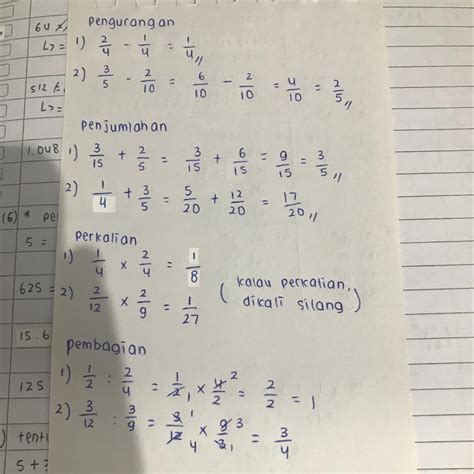 Detail Contoh Perkalian Dan Pembagian Pecahan Koleksi Nomer