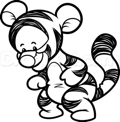 How To Draw Baby Tigger From Winnie The Pooh How To Draw Tigger From