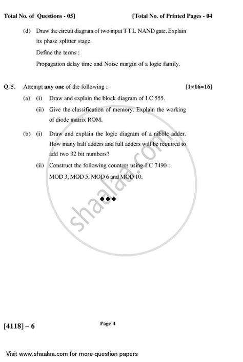 Fundamentals Of Digital Electronics B Sc Computer Science