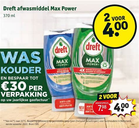 Dreft Afwasmiddel Max Power Aanbieding Bij Kruidvat