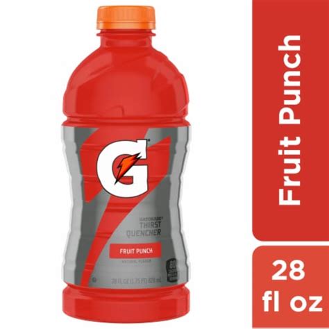 Gatorade Thirst Quencher Fruit Punch Electrolyte Enhanced Sports Drink 28 Fl Oz Pay Less