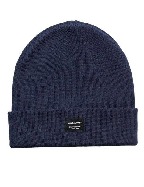 Gorro Jack Jones De Punto Marino Para Hombre B