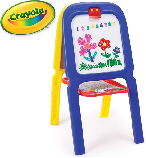 Crayola 3-in-1 Double Kids Easel, Blue and Yellow: Amazon.ca: Home & Kitchen