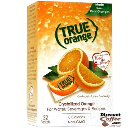 True Orange Packets 32 Ct Box Orange Powder Packs