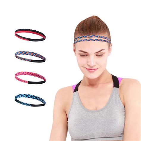 Buy Women Men Running Hair Bands Weave Elastic Yoga