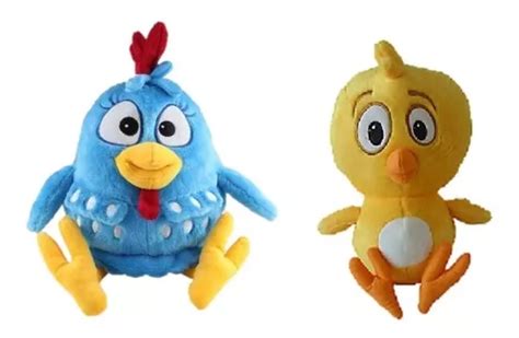 Gallina Pintadita Y Pollito Amarillo Peluche Original Cuotas Sin Inter S