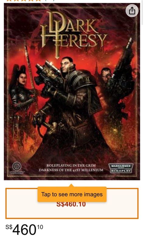 Dark Heresy War Hammer Core Rulebook Hobbies Toys Toys Games On