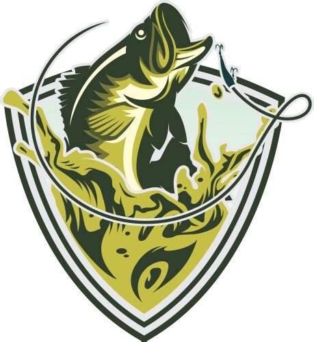 Striped Bass Fish Fishing Royalty Free Vector Image