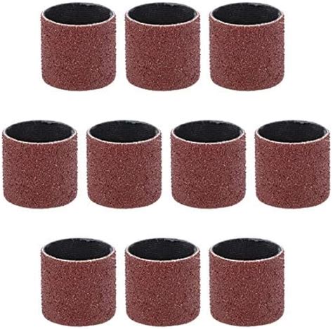 Uxcell 1 Inch X 1 Inch Sanding Sleeves 80 Grits Sandpapers Band Drums