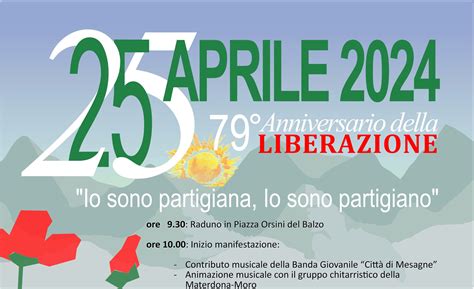 Mesagne 79 Anniversario Della Festa Liberazione Il Programma Del 25