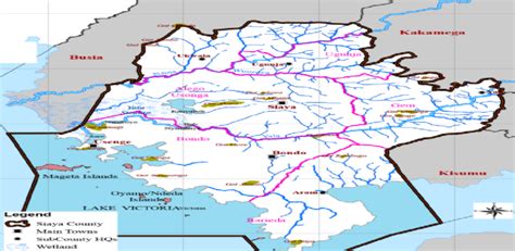 Map of Siaya Sub Counties | Download Scientific Diagram