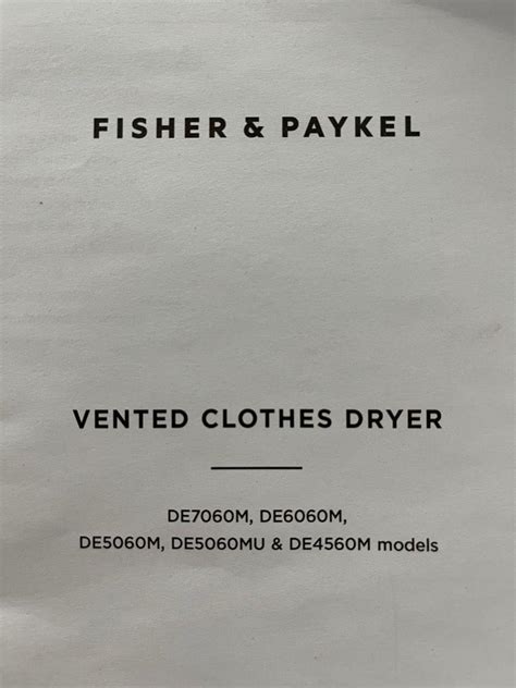 Fisher Paykel Clothes Dryer TV Home Appliances Washing Machines