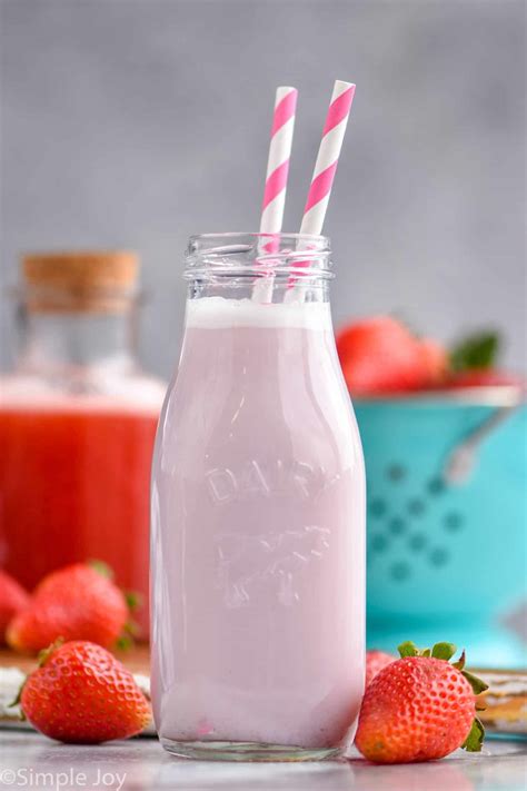 Glass Of Strawberry Milk