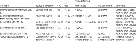 Sulfate-reducing bacteria utilizing CO as the sole energy and carbon ...