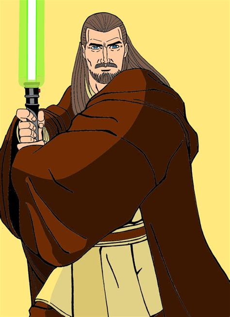 Star Wars:Qui gon Jinn color by dmtr1981 on DeviantArt