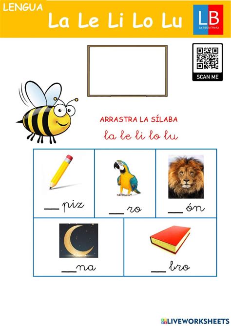 Ejercicio De Lectura La Le Li Lo Lu Worksheets