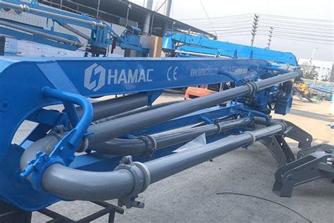 HGY17 Concrete Placing Boom In Serbia HAMAC Machinery