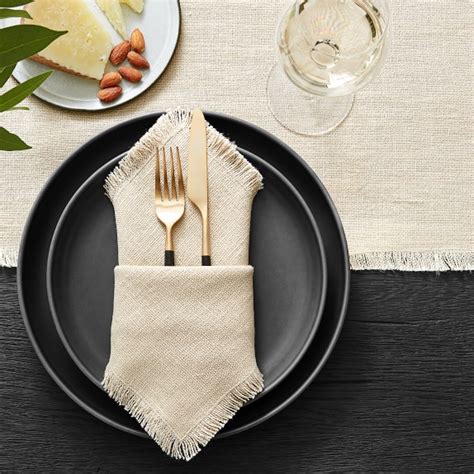 Fringed Table Runner Williams Sonoma