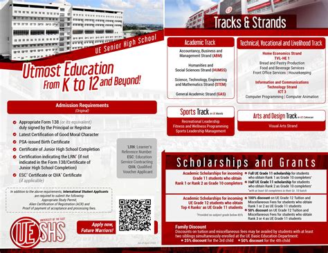 SHS Brochure – University of the East