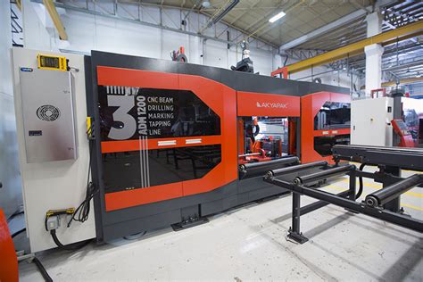 Adm Axis Three Spindle Cnc Beam Drill Line Modernfab Machinery