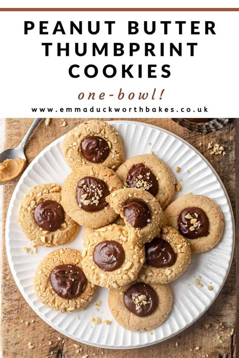 Peanut Butter Thumbprint Cookies Emma Duckworth Bakes