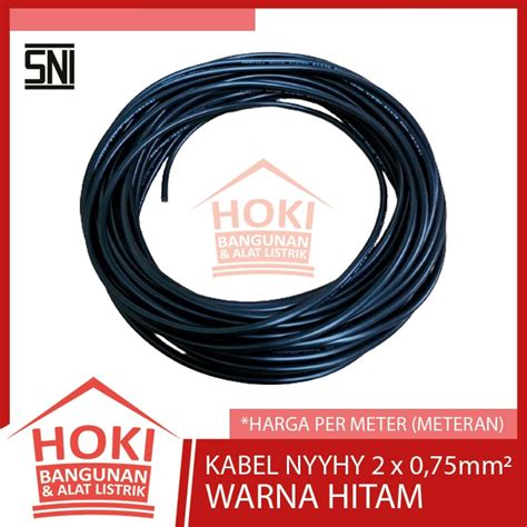 Jual Kabel Nyyhy X Mm Sni Per Meter Serabut Hitam Ecer Eceran