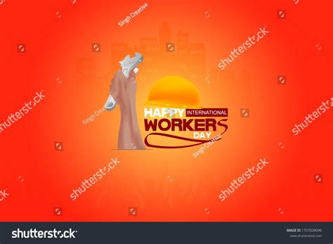 Happy International Workers Day Quotes Images Stock Vector (Royalty ...