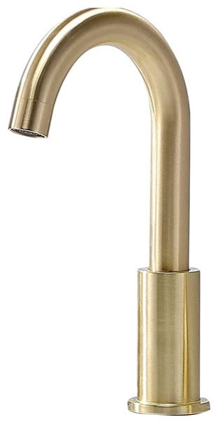 Bathselect Deck Mount Commercial Automatic Sensor Faucet Gold Bs1097