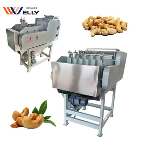 Big Capacity Automatic Cashew Nut Cracking Cashew Shell Separating