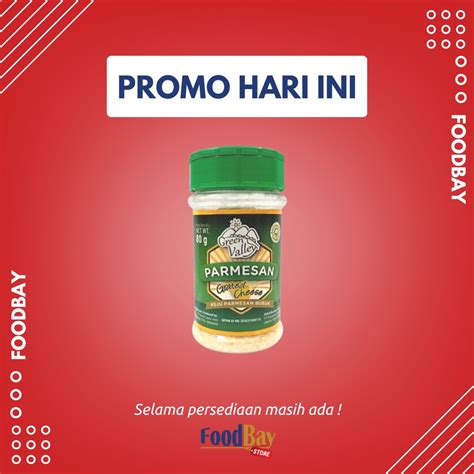 Jual Green Valley Grated Parmesan Cheese Gr Keju Parmesan Gr