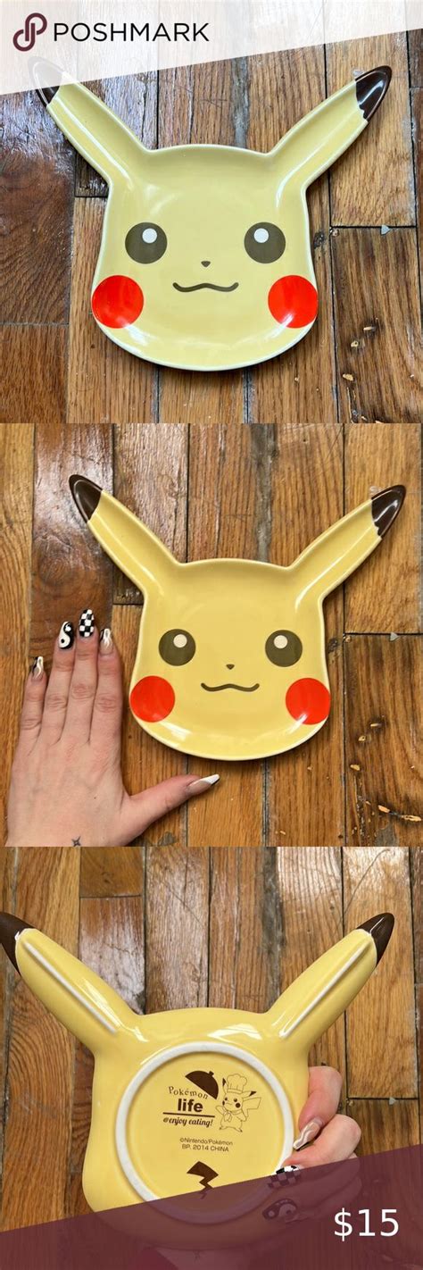 Pok Mon Life Collectible Pikachu Plate Beginner Pottery Clay Diy