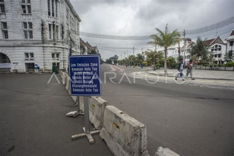 Kawasan Rendah Emisi Kota Tua Jakarta Antara Foto