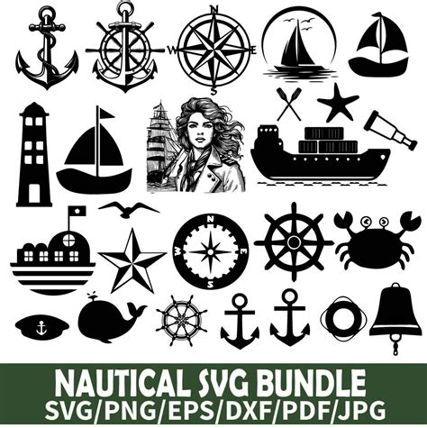 Nautical SVG Bundle Nautical Sea SVG Nautical Vector Nautical