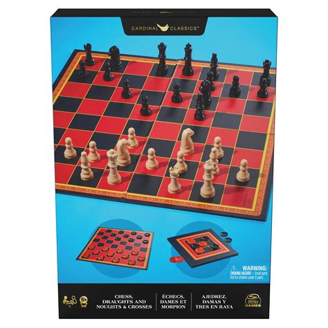 Chess Checkers Tic Tac Toe In Board Game Set Ages Canadian Tire