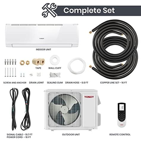 Tosot 9000 Btu Ductless Mini Split Air Conditioner Inverter Split Ac System With Heat Pump