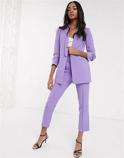 Asos Design Mix And Match Tailored Suit In Lilac Asos