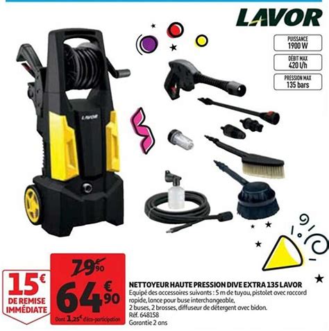 Promo Nettoyeur Haute Pression Dive Extra Lavor Chez Auchan