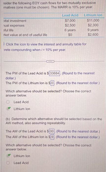 Solved Isider The Following Eoy Cash Flows For Two Mutually Chegg