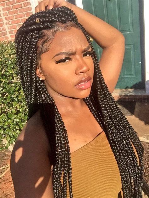 Pin By Terri On ~ B R A I D S ~ Medium Box Braids Blonde Box Braids