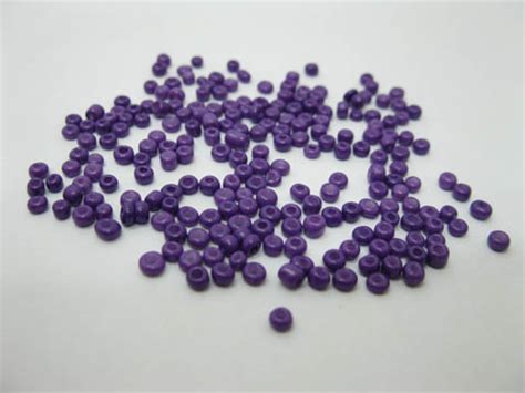 1Bag X 12000Pcs Opaque Glass Seed Beads 3mm Purple Be Gs79 8 00