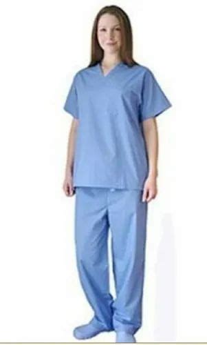 Pure Polyester Unisex Blue Hospital Uniforms Size Large At Rs 550piece In Hubli