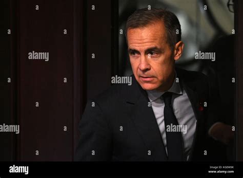 The Governor Of The Bank Of England Mark Carney Arrives At The Bank Of