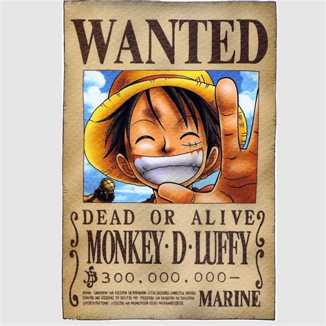 Silvers Rayleigh Arlong Wanted Poster Monkey D Garp Gol D Roger