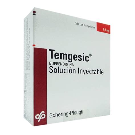 Temgesic 0 3 mg solución inyectable 6 ampolletas Walmart